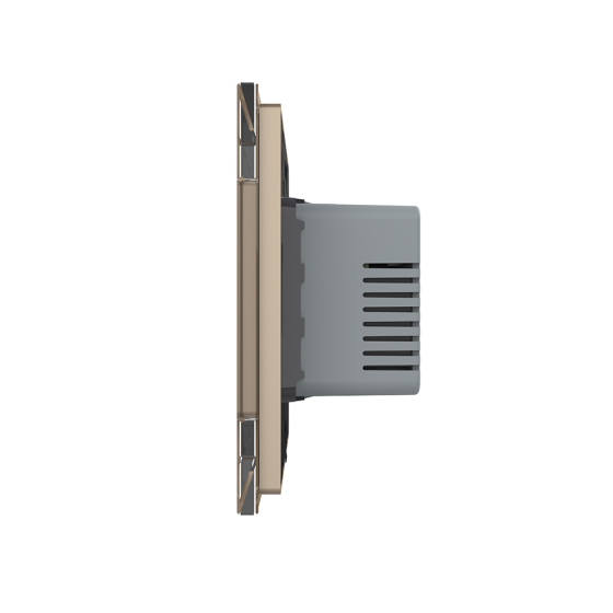 Терморегулятор (термостат) сенсорний програмований для теплої підлоги LIVOLO, золотий скляний (VL-C7FCQ1-2AP) Коломия