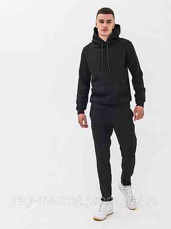 Костюм худи и штаны Ray Basic мужской утепленный черный (U0801М-Black) M Киев