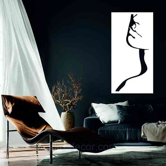 Декоративное настенное Панно «Женский Образ», Декор на стену 90*46 см, Белый Киев