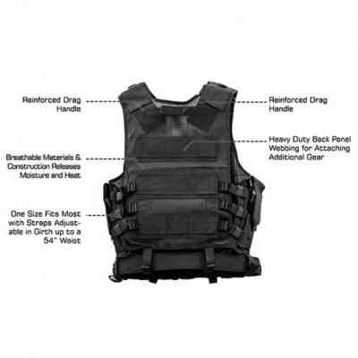 Жилет разгрузочный Leapers Black (PVC-V547BT) Винница