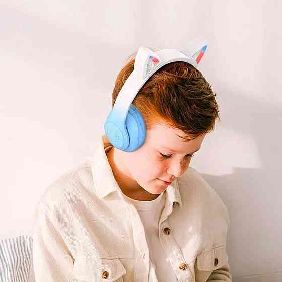 Навушники HOCO W42 Cat ears BT headphones Crystal Blue Київ