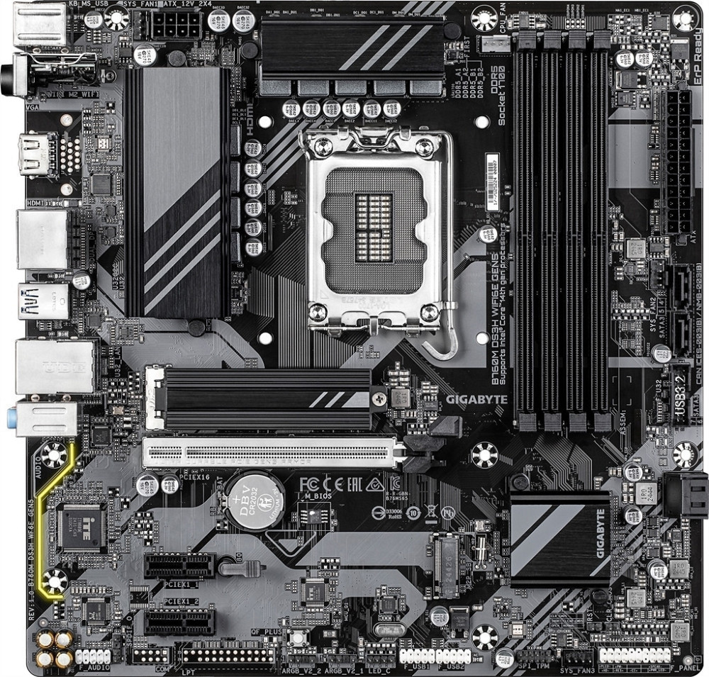 Материнська плата Gigabyte B760M DS3H WiFi6E Gen5 Socket 1700 ( 23491 ) Харьков - изображение 7