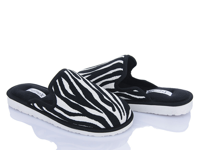 Тапочки женские домашние PaGo Зебра закрытый носок Одесса - изображение 11