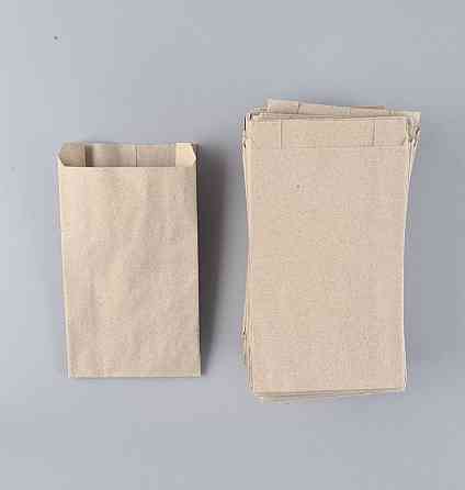 Бумажные пакеты саше крафт бурий, 100х40х180, 50г/м2 (100 шт) Харьков