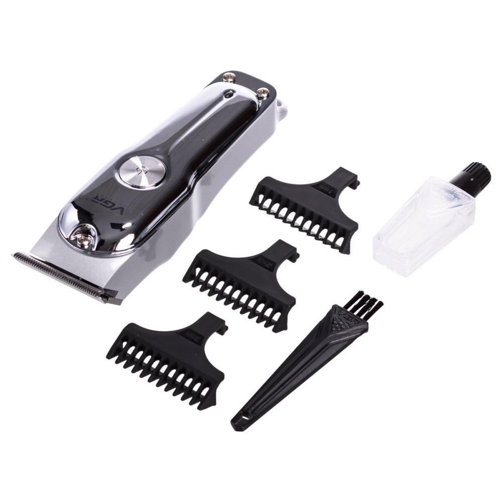 VGR Машинка для стрижки волосся акумуляторна Сріблястий VGR V-071 Коломия - фото 1