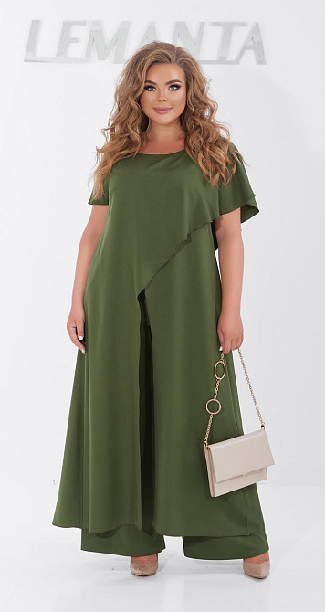 Ошатний брючний костюм великого розміру (50) Київ - фото 2