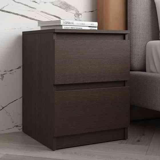 Прикроватная тумба VAYS R-5, 2 ящика без ручек, ЛДСП 40×40×53 см – тумба в спальню Львов