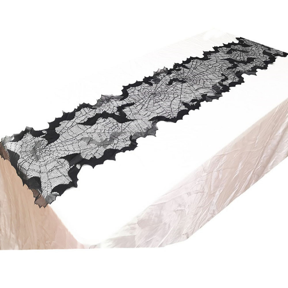 Скатерть на Хэллоуин дорожка Летучие Мыши 173 на 33 см черный Киев - изображение 3