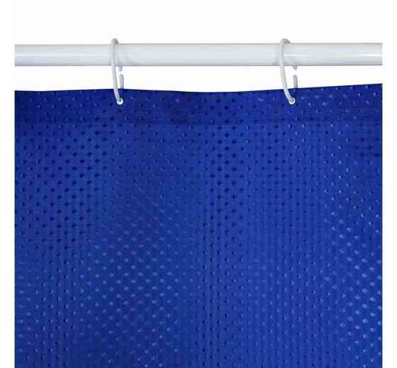 Штора для ванной Ткань Пика 180*180 см синяя Харьков