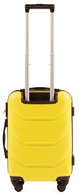 Валіза пластикова WINGS 147 мала 55 см жовта Київ - фото 3
