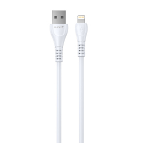 Кабель USB Lightning Havit HV-CB641C 1.8m 2,1А 1,8 м білий Житомир - фото 1