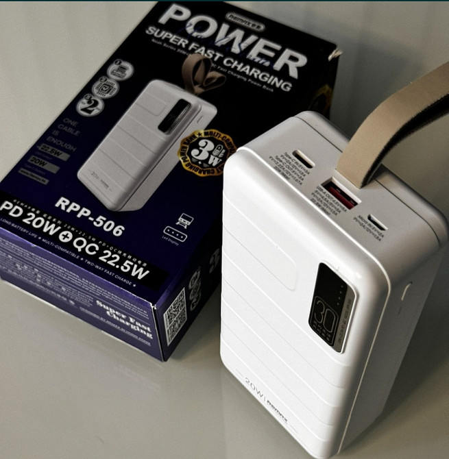 Повер- Банк: Remax RPP- 506 , 30000mAh. 22.5W. Нові! Київ - фото 7