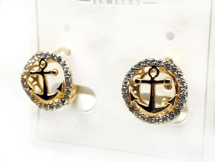 Сережки женские с якорем XuPing Киев - изображение 1