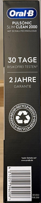Oral-B Pulsonic SlimClean 2000 Black – звукова зубна щітка. Київ - фото 1