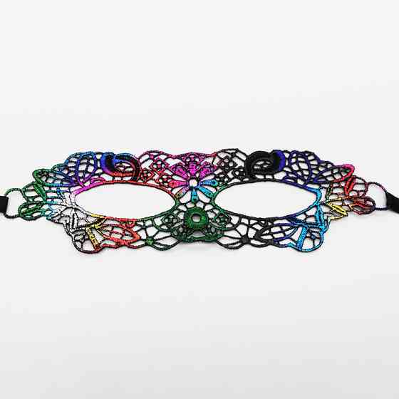 Ажурна маска на лице на зав`язках one size мультиколор Київ