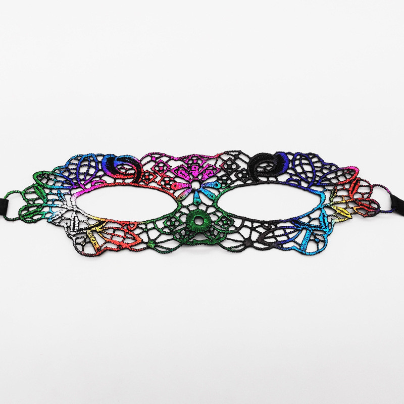 Ажурна маска на лице на зав`язках one size мультиколор Київ - фото 1