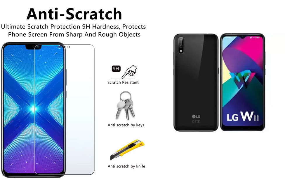 Защитное стекло NeoGlass для LG W11 – ультрапрозрачное и устойчивое Киев - изображение 1