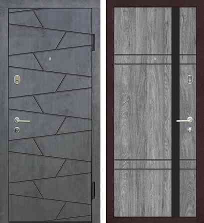 Двері входні Riccardi Стандарт 5-С Бетон темний/дуб юджин BG 960 Київ
