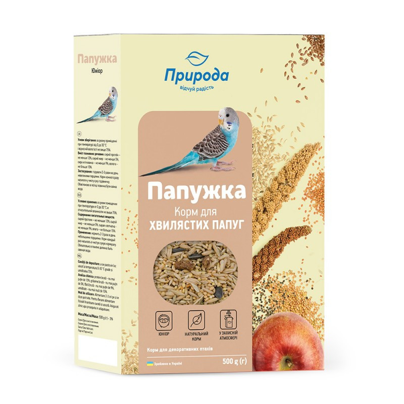 Полноценный корм для волнистых попугаев 