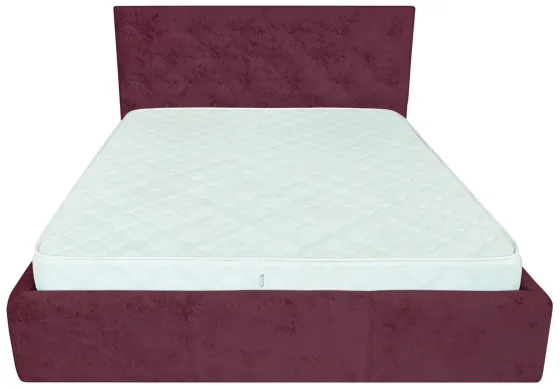 Кровать Bristol Comfort 140 х 190 см Алексис Bordo 07 С подъемным механизмом и нишей для белья Бордовый Киев