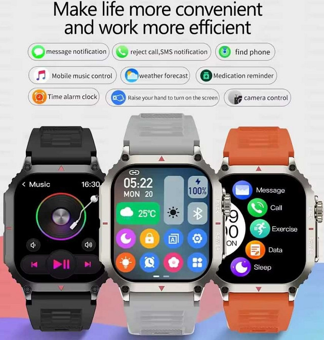 Смартгодинник. VWAR MK66. NFC. GPS. Compass. Barometr. Київ - фото 2