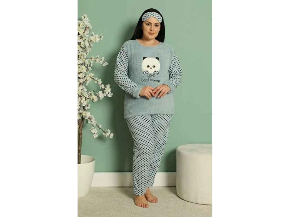 Піжама жіноча кашемір арт.P0169-01870 р.2XL олива ТМ MODY Київ - фото 1