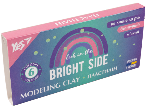 Пластилін 6 кол. 120 г "Yes" Glamour, 540640, шт Київ - фото 1