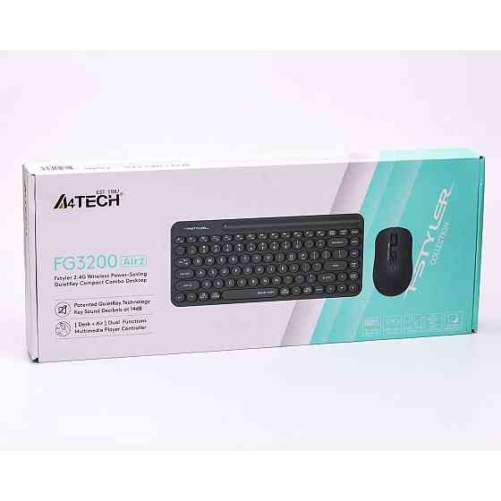 Комплект (клавіатура, миша) бездротовий A4Tech FG3200 Air2 Grey ( 12064 ) Харків
