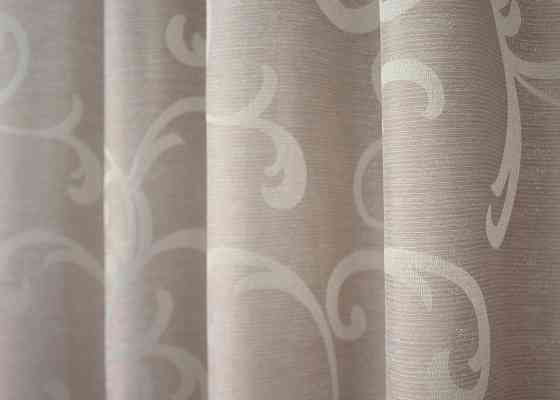 Комплект коротких штор VR-Textil Жаккард Allure № 1613ш Пудровый 130х170 см 2 шт (35-0273) Киев