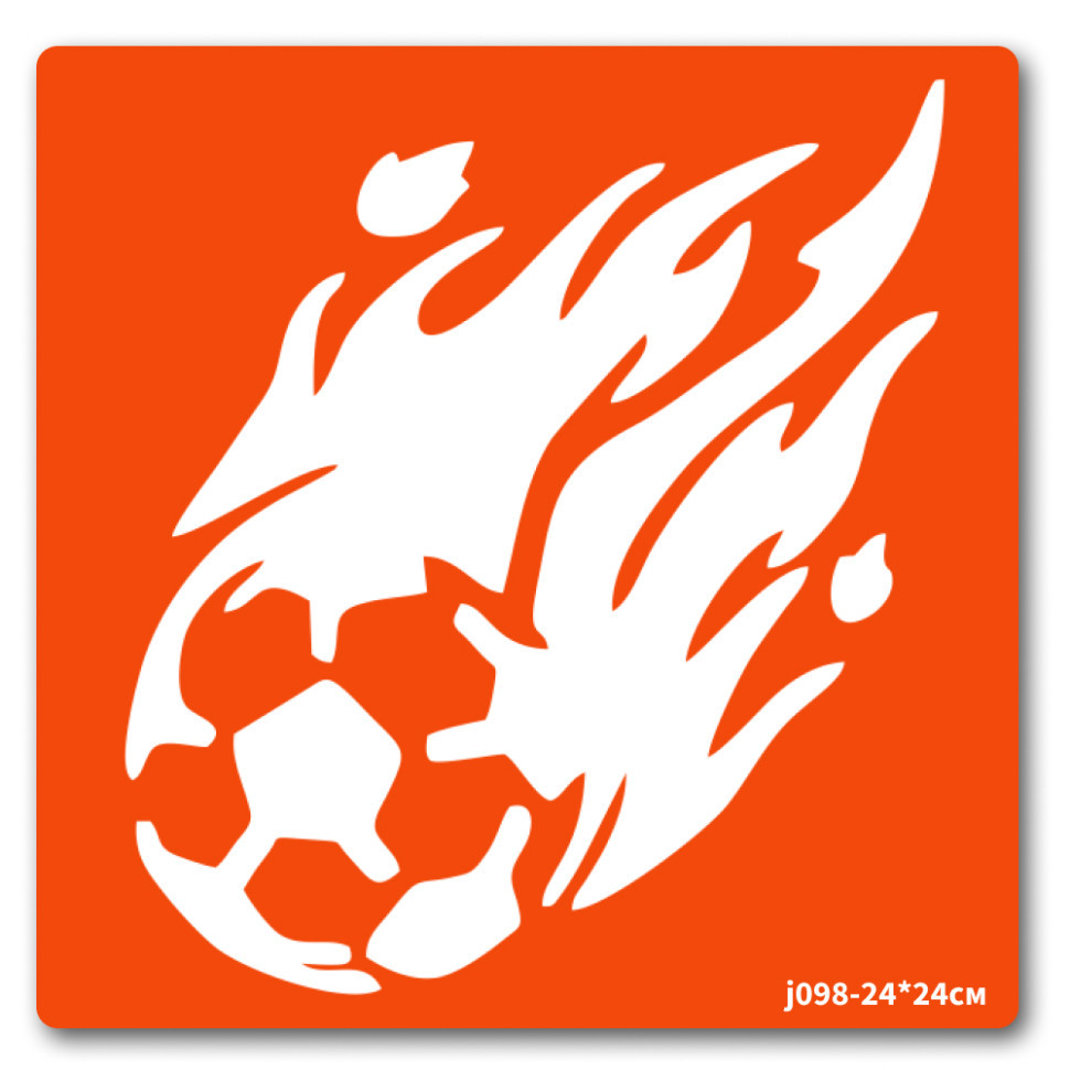 Трафарет для био-тату Футбол-2 j098-24*24см, размер 24 х 24см Винница - изображение 1