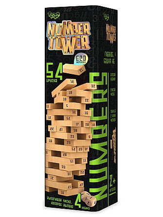 Розвиваюча настільна гра "NUMBER TOWER" укр.(6), шт Київ - фото 1