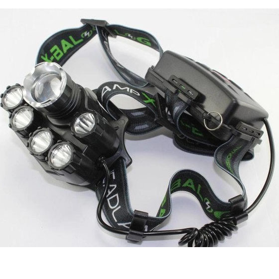 Ліхтар на лоб для промислових робіт Bailong, Налобний ліхтар зі зручним ремінцем для голови BQ-69 Львів - фото 1