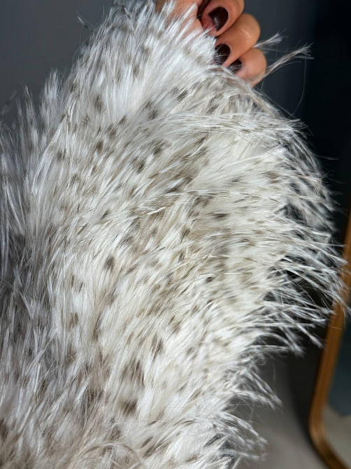 Шуба жіноча Fancy Matinee 111 штучне хутро перо коротка бежева, бежевий, L Київ - фото 13