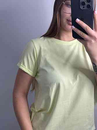 Базова футболка жіноча однотонна Лимонний M Харків