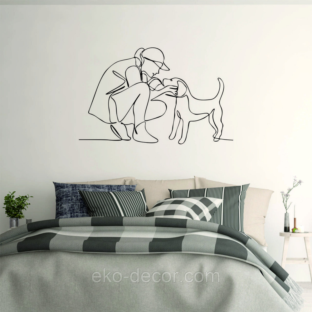 Декоративне настінне Панно «Друг» Декор на стіну 90*56 см, Чорний Київ - фото 10