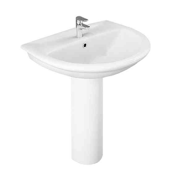 Раковина та ніжка RAK Ceramics Karla 60.5x83.5x48.5см (RAK0011) Білий Вінниця