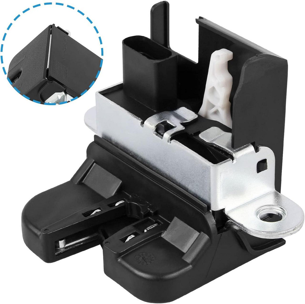 Замок багажника 5K0827505A чорний для VW Golf Polo Touran Passat Tiguan Seat Leon Altea XL 4-pin корпус замка багажника заміна Київ - фото 3