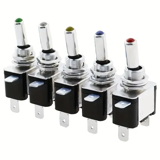 Тумблер 12В 20А з LED індикатором, жовтий Київ