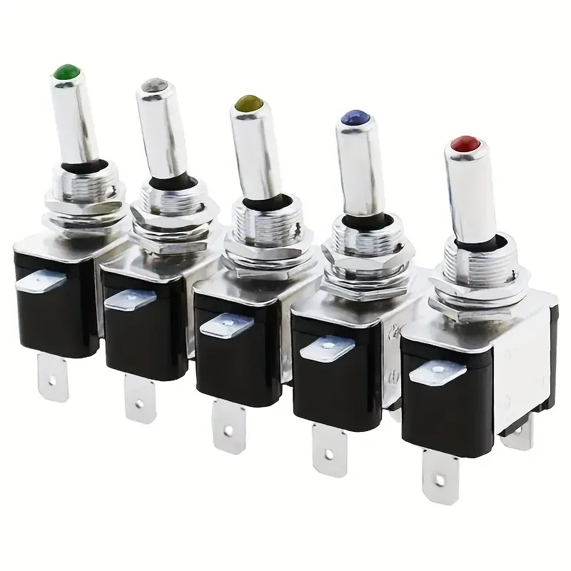 Тумблер 12В 20А з LED індикатором, жовтий Київ - фото 5