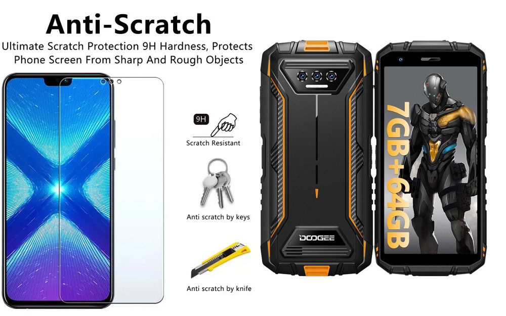 Защитное стекло NeoGlass для DOOGEE S41, S41 Max, S41 Plus, S41 Pro, S41T – ультрапрозрачное и устойчивое Киев - изображение 1