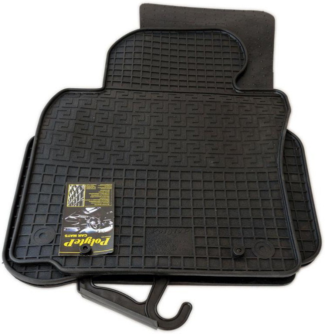 Гумові килимки VW Passat B6 (05-10), B7 (11-14), CC (08-16), Tiguan (07-16), комплект 4 шт, Polytep (євроклітинка) Чортків - фото 3