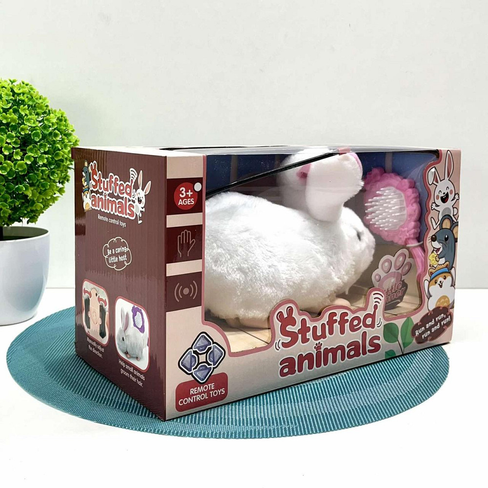 М'яка іграшка Кролик на радіокеруванні інтерактивна їздить 21см Біла (8858-8068) Чернігів - фото 7