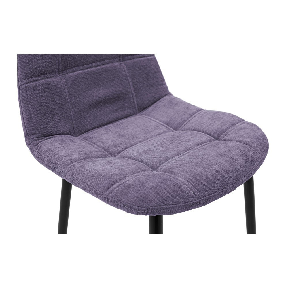 Стілець крісло м'який SplitDesign U Milan Violet чорні ніжки Фіолетовий Київ - фото 7