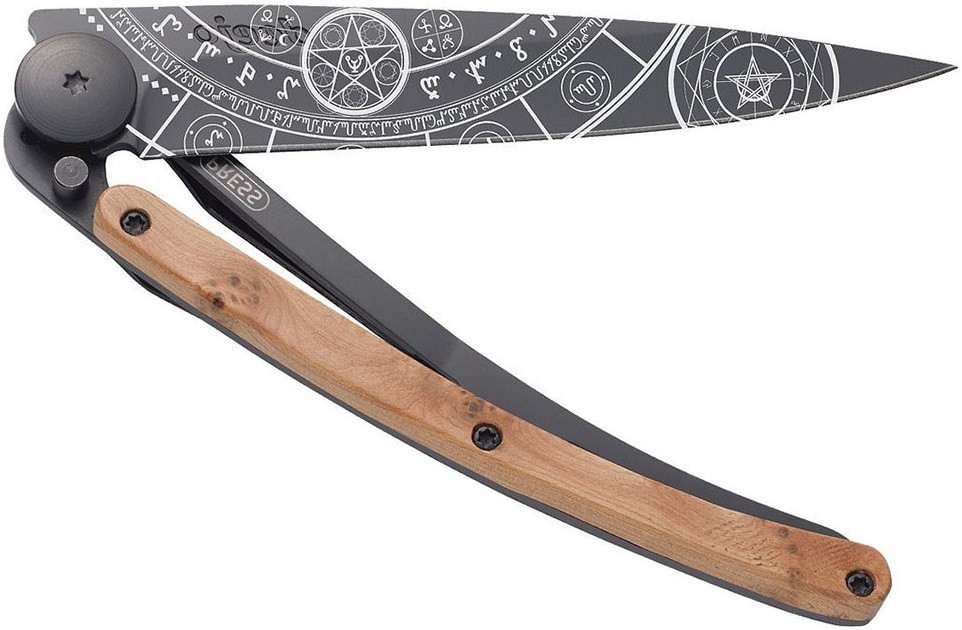 Универсальный Складной Нож с лазерной гравировкой Эзотерический Deejo 