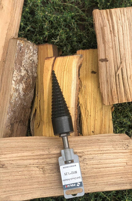 Дровокол на перфоратор,шуруповер, конус, морковка, винтовой колун для заготовки дров. Киев - изображение 1