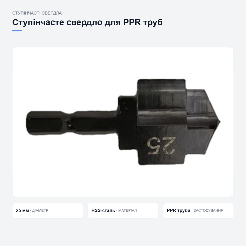 Ступенчатое сверло для пластиковых труб Киев - изображение 7