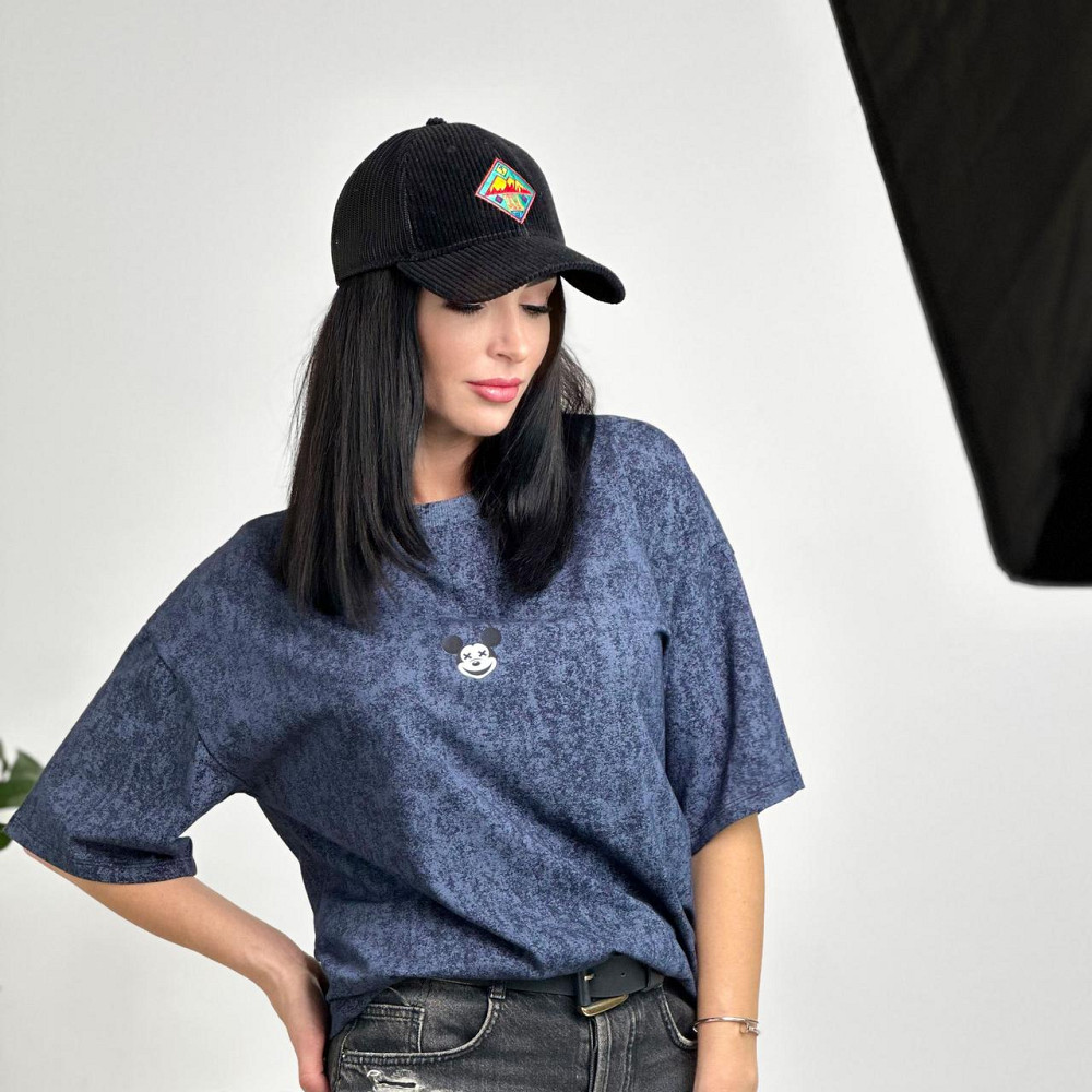 Жіноча футболка тай-дай з принтом "Joke" оптом від виробника | Норма и батал Київ - фото 9