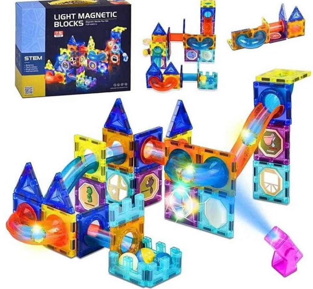 Якісний Дитячий магнітний конструктор підсвічування Харків - фото 8