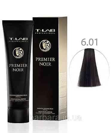 Крем-краска для волос T-LAB Professional Premier Noir Colouring Cream 6.01 темный блондин натурально-пепельный Киев