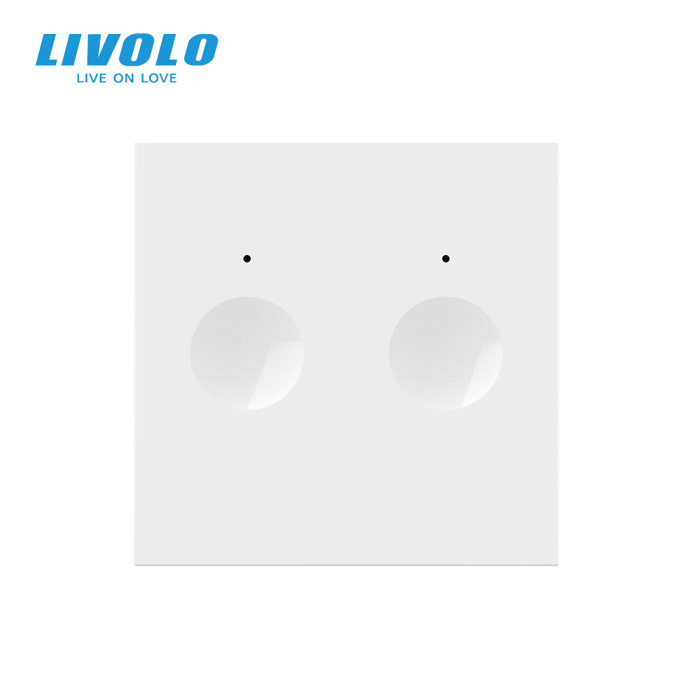 Сенсорний вимикач LIVOLO Sense, 2-сенсорний, білий, прохідний / перехресний, 5А 230В, без нейтралі, модуль без рамки (VL-FC2S-2WP) Коломия - фото 8